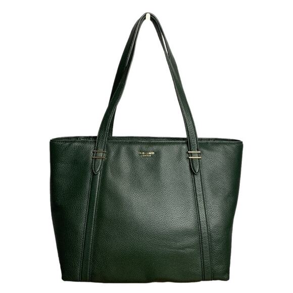 Kate Spade New York Chandra Dark Green Shoulder Tote Bag - Picture 1 of 12